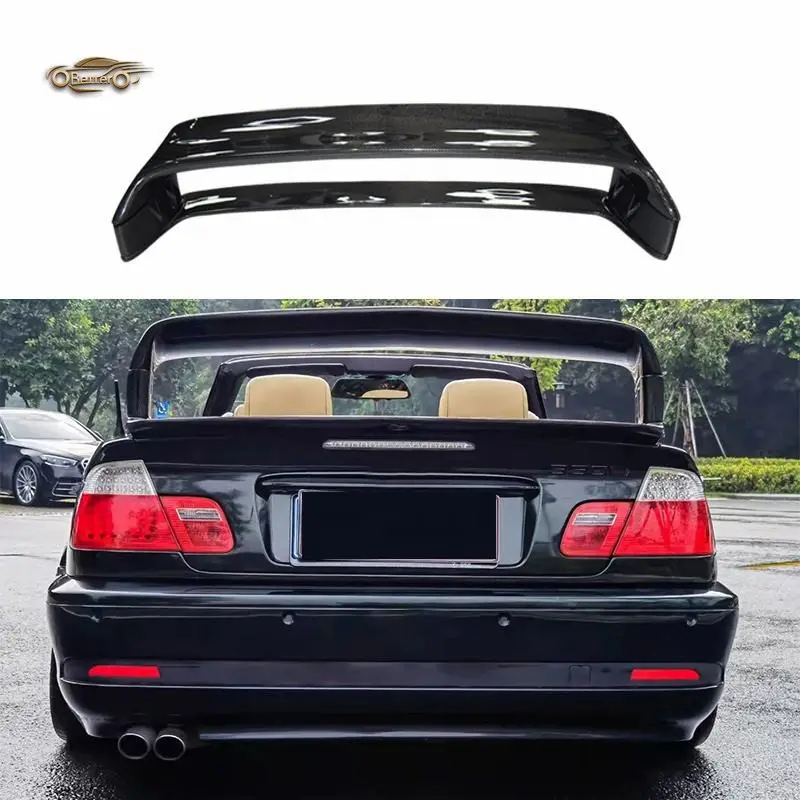 BETTER Factory Price carbon fiber car Rear spoiler for BMW E46 Base Sedan 4-Door 1998-2005