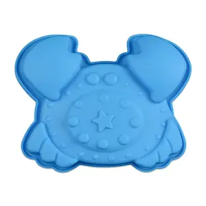 Molde de creme de silicone para pudim de gelatina, mousse de silicone para assar em casa, molde em forma de caranguejo, molde para cupcake