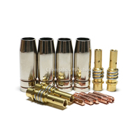 Kit de torche de soudage MIG MB15 15AK, embout de contact en laiton, diffuseur, accessoires de pistolet MIG, embouts de contact pour torche à gaz CO2