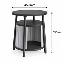 Table d'appoint moderne pour chat avec maisonnette cachée 2-en-1, mobilier pour animaux de compagnie, lit pour chat d'intérieur, vente en gros OEM