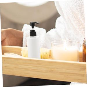 Botellas Transparentes de PET de 250 ml con Bomba Dosificadora para Loción, Gel de Ducha, con Tapa de Disco - Product Image 6