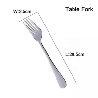 JQY Ss 304 Polonais Argent Moderne Hôtel Restaurant Dîner Table Ware Couverts Couverts Ensemble Cuillère Couteau Fourchette