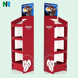 Support d'affichage au sol en carton personnalisé avec logo POP pour étagère en carton ondulé PP, présentoir de sol pour supermarché, rayonnage en carton pour magasin - Product Image 6