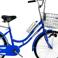 Vélo de ville personnalisé pour hommes 24 pouces et femmes 26 pouces, cadre en acier