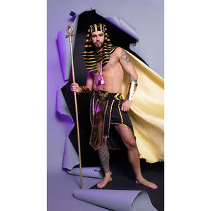 Pharaon égyptien romain médiéval COS Costume ancien roi grec <span class=keywords><strong>tenue</strong></span> de fête d'halloween pour hommes - Product Image 4