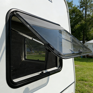 Accesorios para caravanas, <span class=keywords><strong>ventanas</strong></span> redondas de 1100x450 mm con cortina plisada antimosquitos - Product Image 2