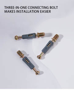 Connecteurs de meubles RUNNYWATER L2060 Mini Fix Bolt Eccentric Cam, quincaillerie de meubles, design contemporain, connecteurs de joint de placard - Product Image 6