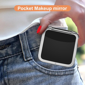 Magnifying Double-Sided <b>Foldable</b> Portable Small Mini <b>Mirror</b> Compact Pocket Travel Makeup <b>Mirror</b> for Girls - Product Image 4