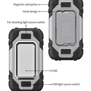 Lampe de camping portable mini de haute qualité, étanche IP65, rechargeable par USB, avec lampe torche et batterie externe - Product Image 6