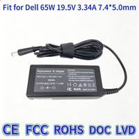 Adaptateur secteur 90W 19.5V 4.62A à embout rond large compatible avec les chargeurs d'ordinateurs portables Dell LA90PM130 Latitude E7240 E7440 Inspiron XPS Gaming