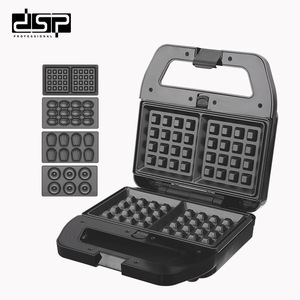Máquina para hacer gofres DSP Dansong KC1237, máquina eléctrica multifuncional para desayunos con placas intercambiables para tostadas y aperitivos - Product Image 1