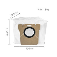 Sac à poussière non tissé lavable et réutilisable adapté aux accessoires de pièces de rechange d'aspirateur robotique Dreame L10 Ultra