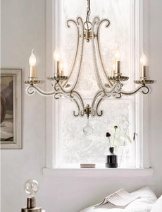 <span class=keywords><strong>Simig</strong></span> éclairage Lustre Sphère en fer forgé de couleur rouillée vintage avec cristal pour lampes suspendues de restaurant - Product Image 4
