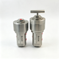 Vanne d'interface pneumatique en acier inoxydable SS316 normalement fermée pour le contrôle du débit d'huile haute température OEM