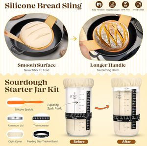 Set di Cestello in <span class=keywords><strong>Ceramica</strong></span> per Cuocere il Pane e Coltello per Modellare, Resistente al Forno e Lavabile in Lavastoviglie, Vendita all'Ingrosso - Product Image 4