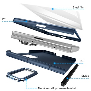 Funda de Teléfono Esmerilada de Moda para Samsung Z Fold 8 Ultra 7 6 5 4 3 con Soporte de Lente Oculto, Protector de Pantalla Frontal, Cubierta Antigolpes - Product Image 4
