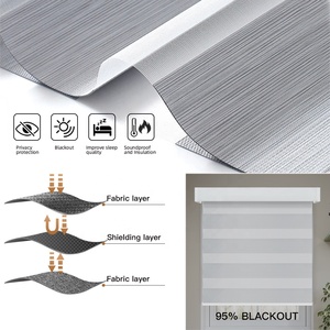 Rèm Cuốn Ngựa Vằn Cửa Sổ Có Động Cơ Hai Ngày Và Đêm Điều Khiển Từ Xa WiFi Google APP Alexa Thông Minh Chất Lượng Cao - Product Image 4