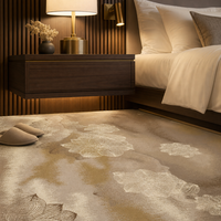 Tapis imprimé en nylon de luxe sur mesure en 3D, tapis de chambre d'hôtel pour hôtel 5 étoiles
