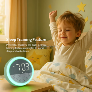 Reloj <span class=keywords><strong>Despertador</strong></span> Electrónico para Niños al por Mayor con Luz Nocturna LED, Calendarios, Música para Despertar y Entrenamiento para Dormir, para Uso en Dormitorio u Oficina - Regalo - Product Image 4