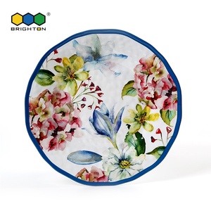Assiette à dessert de 9 pouces, sécurité alimentaire en mélamine blanche, assiette à dîner de 11 pouces pour vaisselle en plastique - Product Image 3