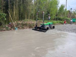 Robot de chape laser de construction routière SCJC, <span class=keywords><strong>machine</strong></span> de nivellement automatique du béton pour autoroutes et trottoirs - Product Image 5