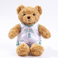Ours de basket-ball en peluche avec Irving Curry James couette pour garçons filles cadeau d'anniversaire PP coton inspiré NBA