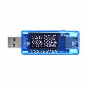 Medidor de corrente e tensão usb usbi, testador usb qc2.0 suporte qc2.0 KWS-MX17 - Product Image 1