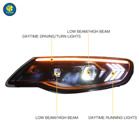Phare avant YU GUANG pour Volkswagen Touareg 2007 2008 2009 2010, mise à niveau des phares LED, accessoires de voiture