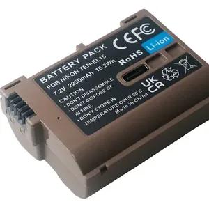 TEN-EL15 Type-C แบตเตอรี่กล้องชาร์จสําหรับ <span class=keywords><strong>Nikon</strong></span> <span class=keywords><strong>EN</strong></span>-<span class=keywords><strong>EL15A</strong></span>/<span class=keywords><strong>EN</strong></span>-EL15B/<span class=keywords><strong>EN</strong></span>-EL15C - Product Image 1