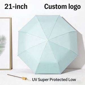 ร่มพับอัตโนมัติสีสันสดใสยอดนิยม พร้อมพิมพ์โลโก้ สำหรับกันฝนในฤดูร้อน - Product Image 3