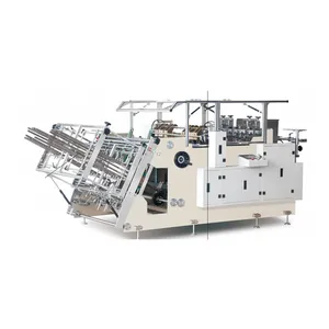 ZHENHUA 800F Automatic Factory Sales Disposable Chips Box Paper Packing Corrugated box Forming Machine