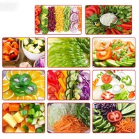 Dezoton hoogwaardige roestvrijstalen groentesnijmachine voor ui, bieslook, selderij, paprika en andere groenten.