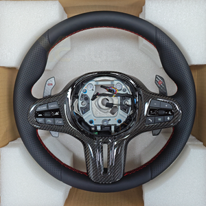 Volant en cuir pleine fleur avec palettes de changement de vitesse en carbone pour <span class=keywords><strong>Toyota</strong></span> <span class=keywords><strong>Supra</strong></span> A90 Mk5 2019 2020 2021 2022 2023 - Product Image 3