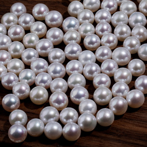 Fournisseur direct du fabricant, perles d'eau douce naturelles de 8 à 9 mm, blanches, en forme de pétale, particules baroques régénérées - Product Image 3