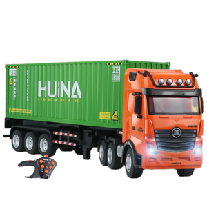 Huina mainan anak-anak traktor Semi Trailer, mobil listrik RC paduan sembilan saluran untuk grosir - Product Image 1