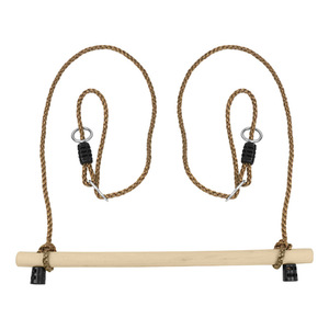 Barra de columpio de madera para niños, equipo de juegos para interiores y exteriores, barra colgante para entrenamiento físico, para niños de 8 a 13 años, 58cm - Product Image 3