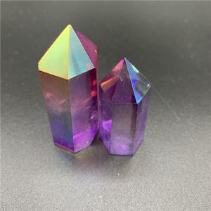 Customized Accepted Colorful Irregular Size Natural Crystal Aura Quartz Points Healing Crystal Stones Crystal Towers - Product Image 6