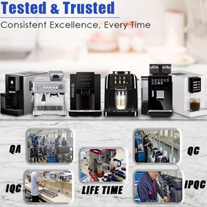 เครื่องชงกาแฟเอสเพรสโซ่อัตโนมัติเต็มรูปแบบ Longbank New Wholesale Professional TUYA Wifi รุ่นอิตาลี 19 บาร์ หน้าจอสัมผัสสี พร้อมฟิล์มสี -R2 - Product Image 6