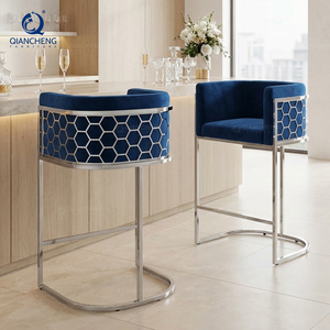 <span class=keywords><strong>Chaise</strong></span> de <span class=keywords><strong>bar</strong></span> de cuisine en tissu de luxe QIANCHENG, tabouret de <span class=keywords><strong>bar</strong></span> en acier inoxydable, tabouret de <span class=keywords><strong>bar</strong></span> de luxe, mobilier de <span class=keywords><strong>bar</strong></span> - Product Image 1