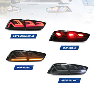 Luz Trasera <span class=keywords><strong>LED</strong></span> Mejorada para Mitsubishi Lancer EX 2008-2018, Estilo EVO, Luz RGB de Marcha, Freno y Reversa, Conjunto de Lámparas Traseras - Product Image 2