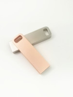 Logo Kustom Baru Kecepatan Tinggi Metal 64GB/128GB Hadiah Promosi Premium Flashdisk Transparan USB 3.0 Garansi 1 Tahun
