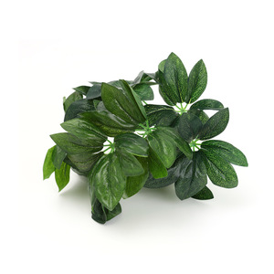 Plante artificielle en bois en forme de pattes de canard, 37 cm de haut, feuilles de simulation, plante décorative d'intérieur pour bureau - Product Image 3