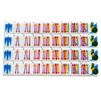 Jeu de Mahjong Américain en Acrylique Lisse et Brillant, Motif Dessin Animé, Tuiles Blanches Lavande avec Joker, Idéal pour Cadeau de Fêtes et Décoration Intérieure