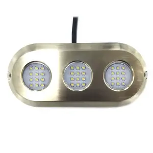 Marine Bronze Casing 180W Bright Underwater Led Lights Waterproof Surface Mount Led Boat Lights