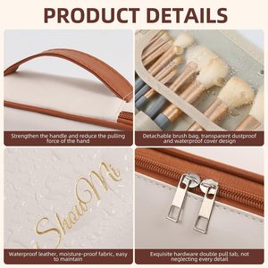 สินค้าใหม่ - กล่องเครื่องสำอางแบบยืดหยุ่นและถอดประกอบได้ ความจุขนาดใหญ่ ดีไซน์หรูหรา พร้อมฟังก์ชั่นหลากหลาย - Product Image 2