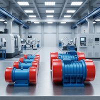 OLI WOLONG YZU Serie Elektrischer Vibrationsmotor Mehrzweck Dreiphasiger Industriemotor Einstellbare Erregungskraft 1PS-10PS