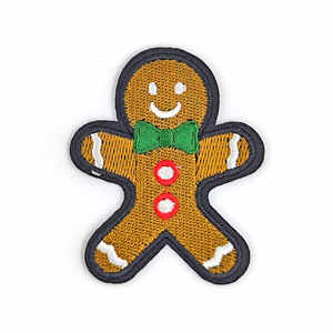 Parche bordado con tema de pan de jengibre para moda vaquera - Product Image 6
