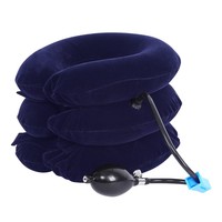 Dispositif de traction de collier de cou cervical gonflable médical de matériel de velours superbe