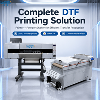 Imprimante DTF HY-6802 à 2 têtes Epson I3200 avec secoueur de poudre, machine de transfert textile automatique pour t-shirts de 68 cm