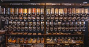 Wandmontierter Schwerkraftspender für Süßigkeiten, Zero-Waste-Lebensmittelspender für Nachfüll-Shops, Schwerkraft-Ausgabestation - Product Image 4